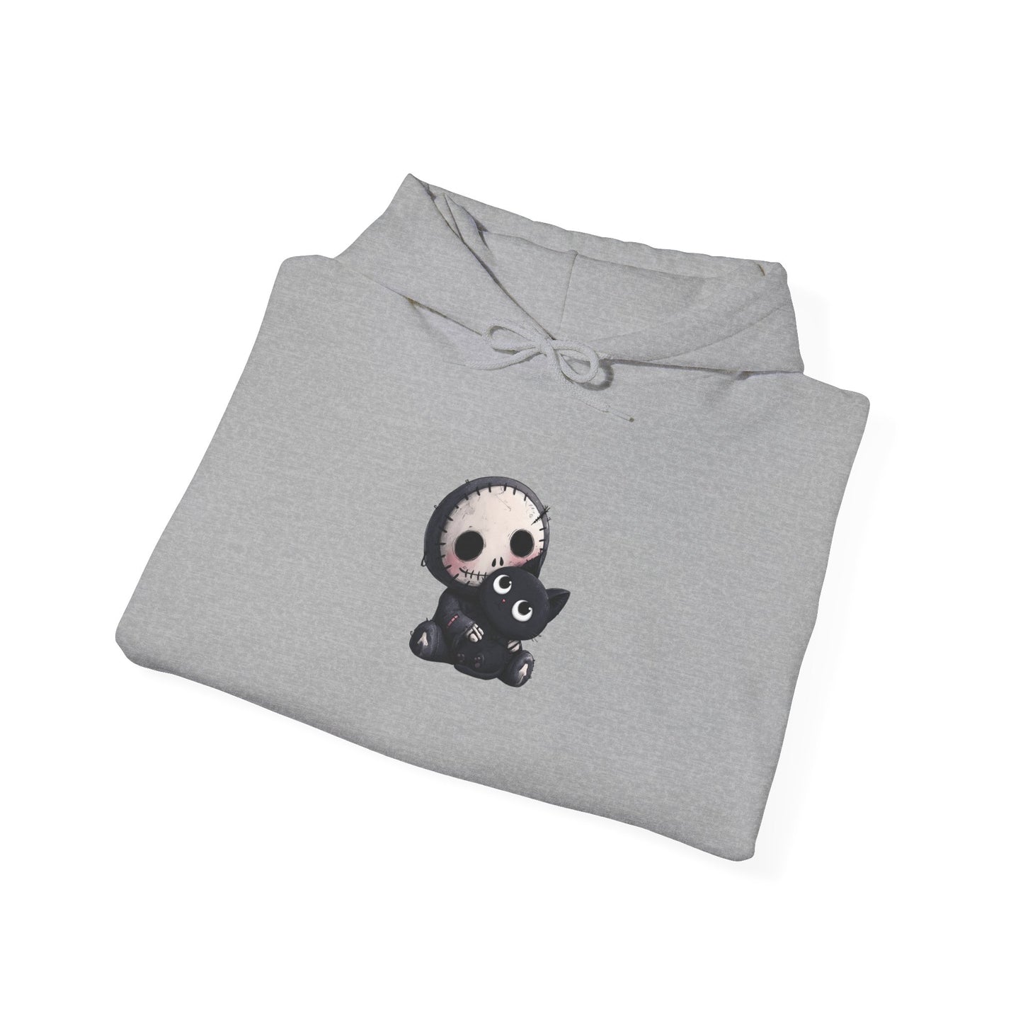 Skull and Cat Cute Hoodie