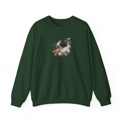 'Black & White in Bloom' Sweater