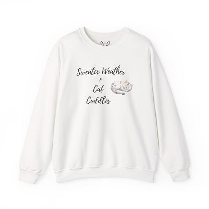 Cat cuddles sweater