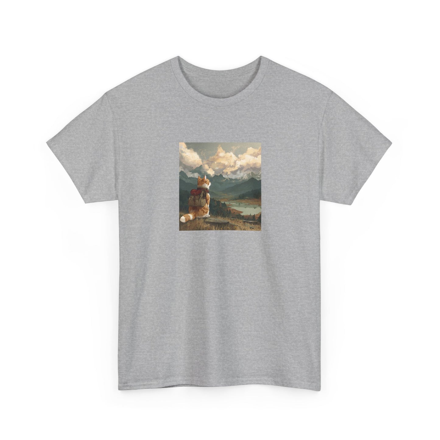 Daydreaming Cat Landscape Tee