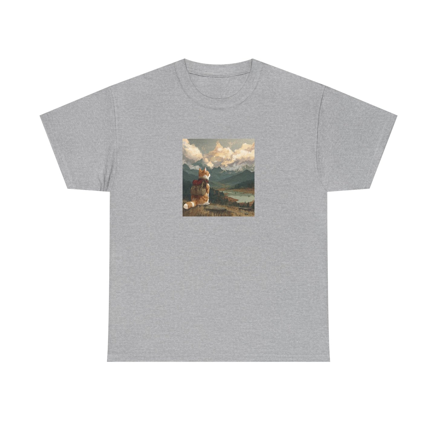 Daydreaming Cat Landscape Tee