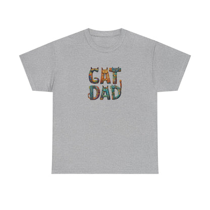 Colorful Cat Dad Tee