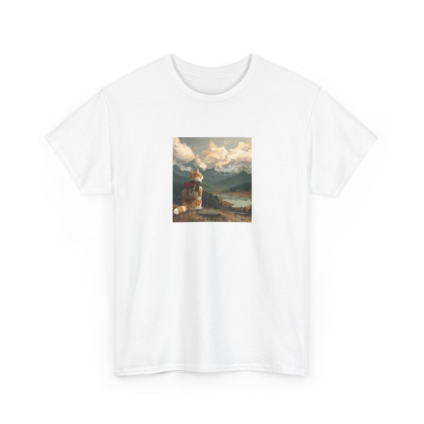 Daydreaming Cat Landscape Tee