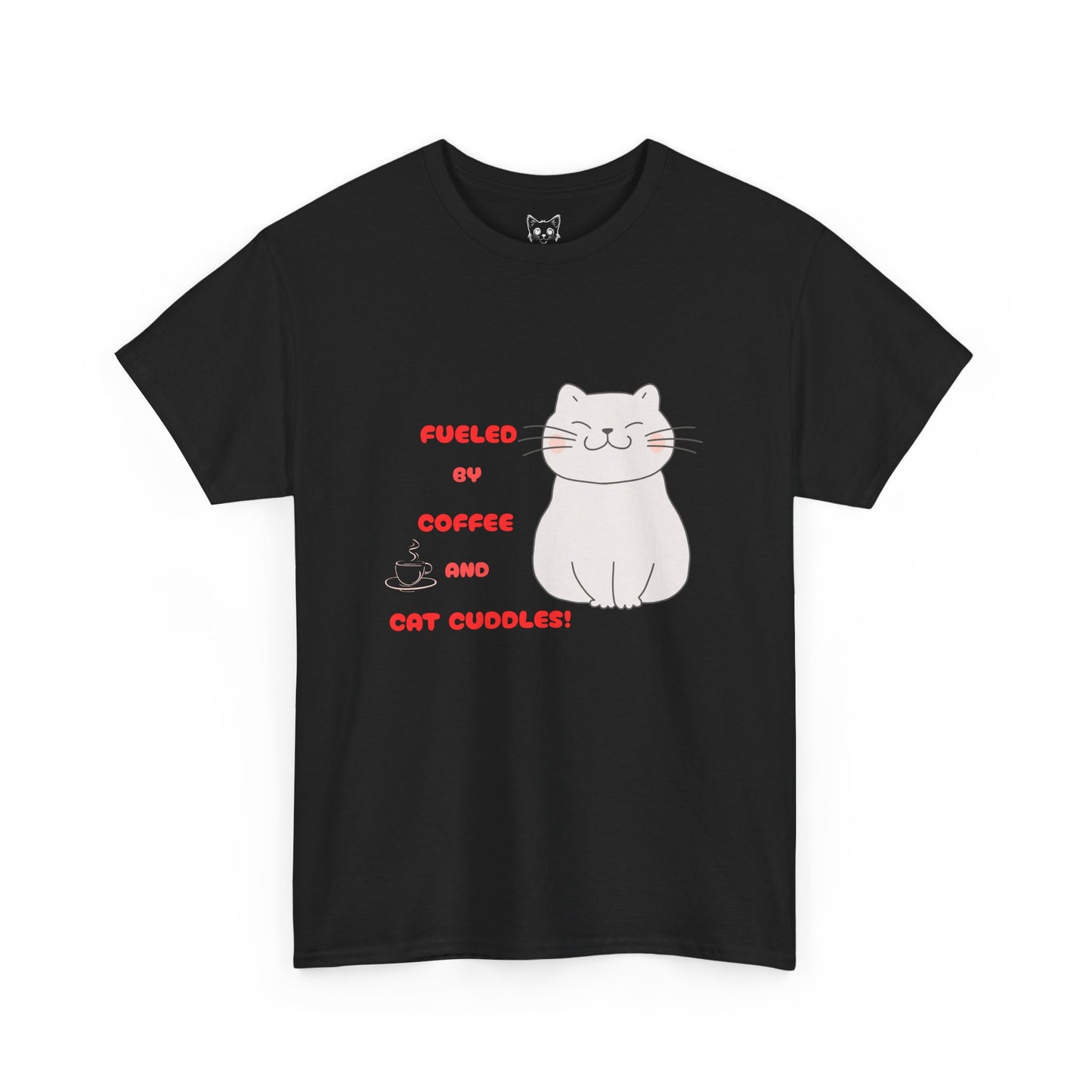 Coffee and cat cuddles t shirt