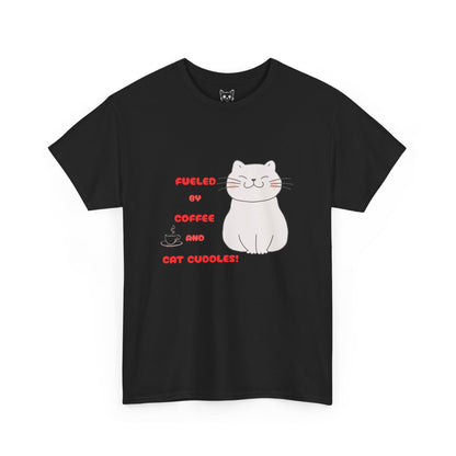 Coffee and cat cuddles t shirt