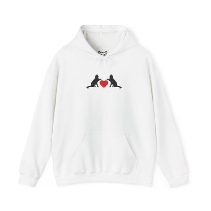 Black cat love Hoodie