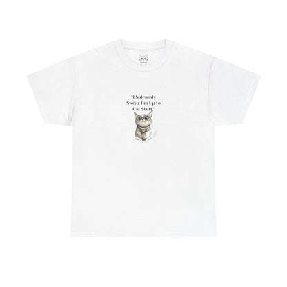 Harry potter style cat T shirt