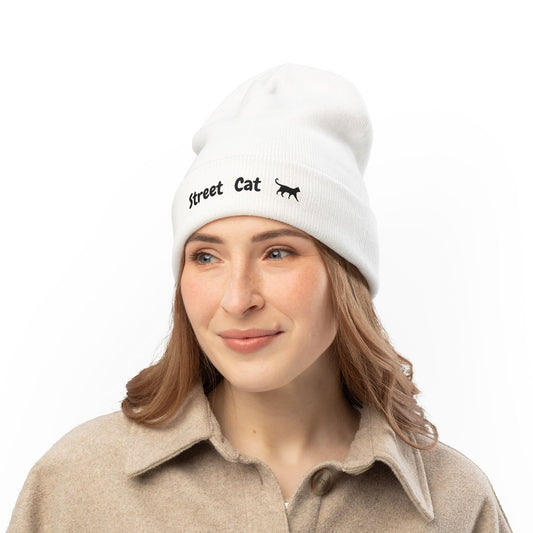 Street Cat Beanie (Embroidery)