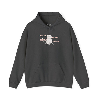 Cat cute meows loudly Hoodie