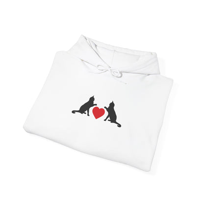 Black cat love Hoodie