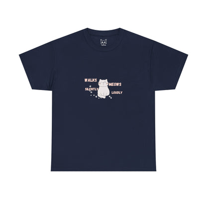 Cat cute meows loudly Tee