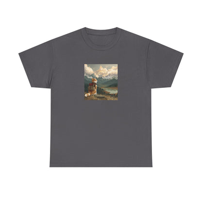 Daydreaming Cat Landscape Tee