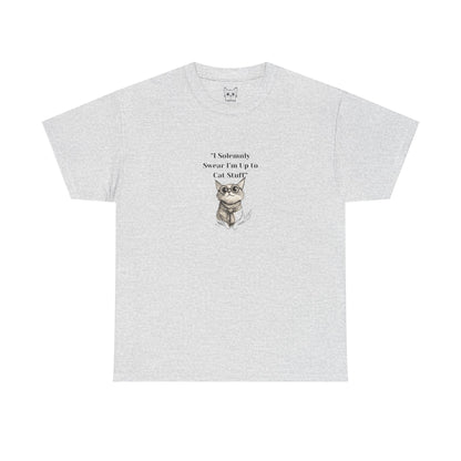 Harry potter style cat T shirt