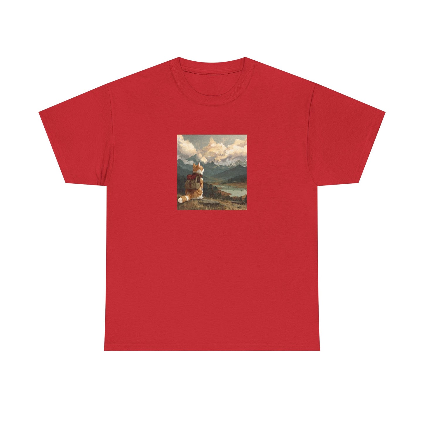 Daydreaming Cat Landscape Tee