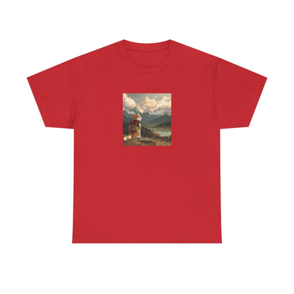 Daydreaming Cat Landscape Tee