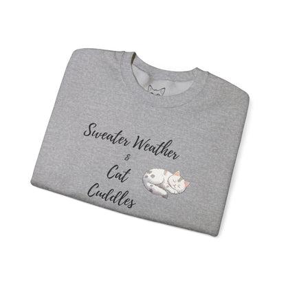 Cat cuddles sweater