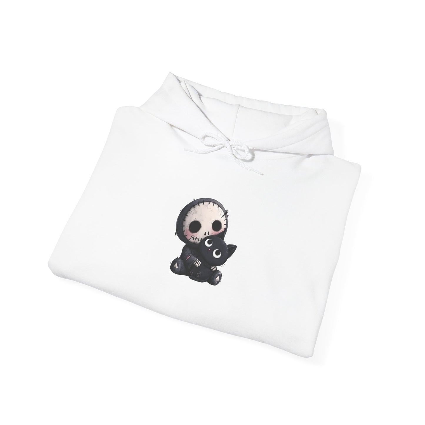 Skull and Cat Cute Hoodie