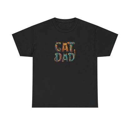 Colorful Cat Dad Tee