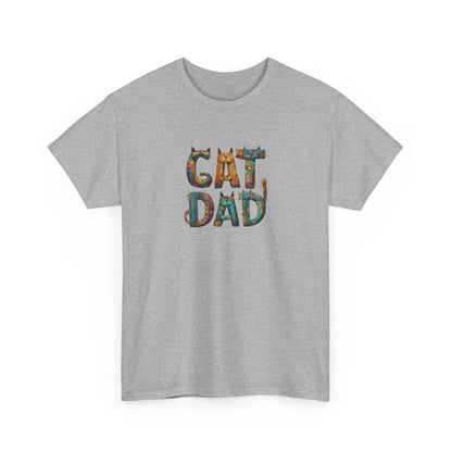 Colorful Cat Dad Tee