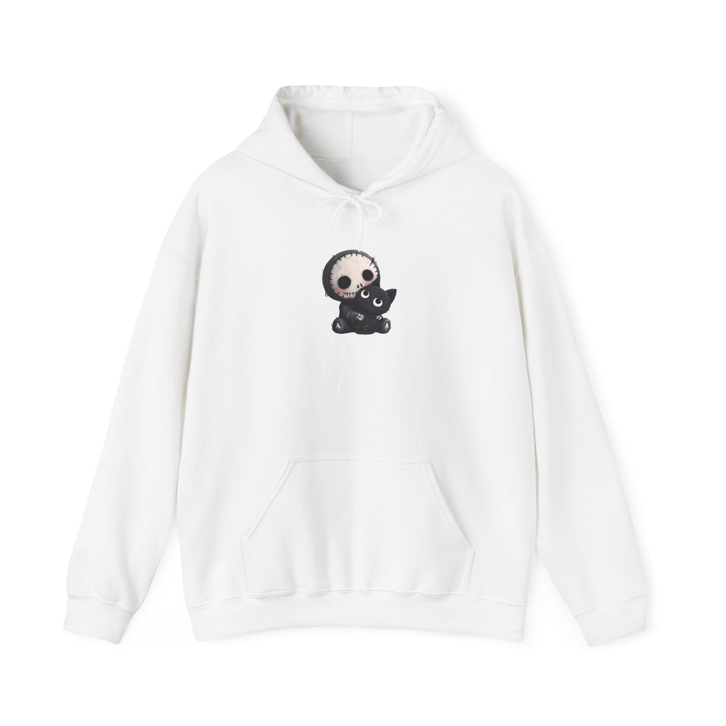 Skull and Cat Cute Hoodie