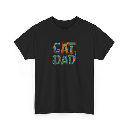 Colorful Cat Dad Tee