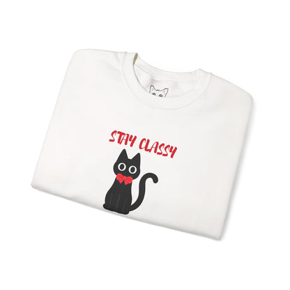 Stay Classy Tuxedo Cat Sweater