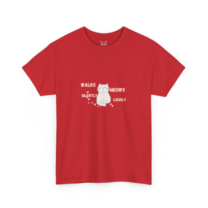 Cat cute meows loudly Tee