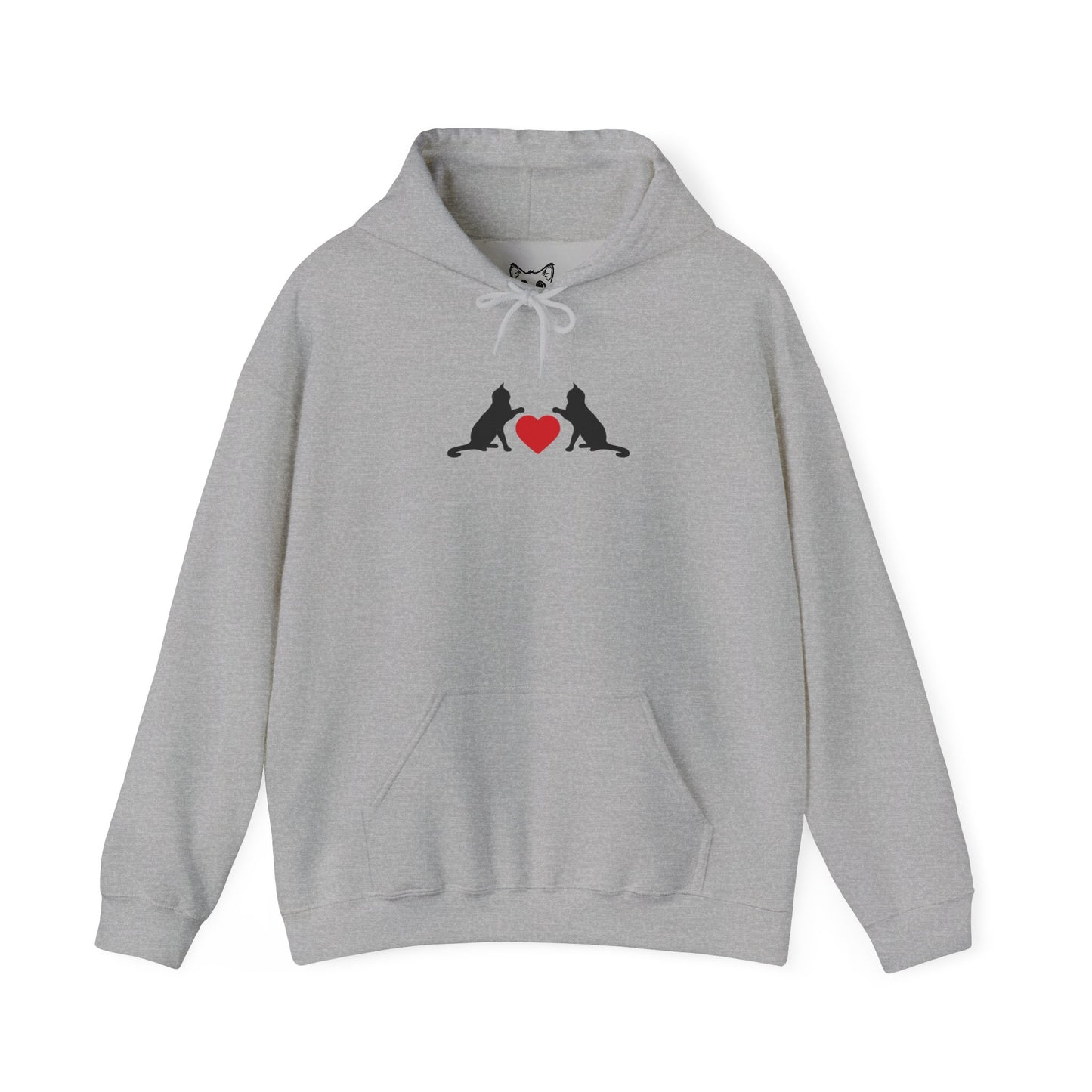 Black cat love Hoodie