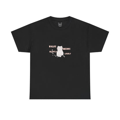 Cat cute meows loudly Tee