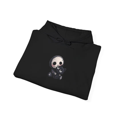 Skull and Cat Cute Hoodie