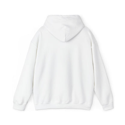 image of cat looking back on top of a book hoodie