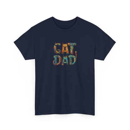 Colorful Cat Dad Tee