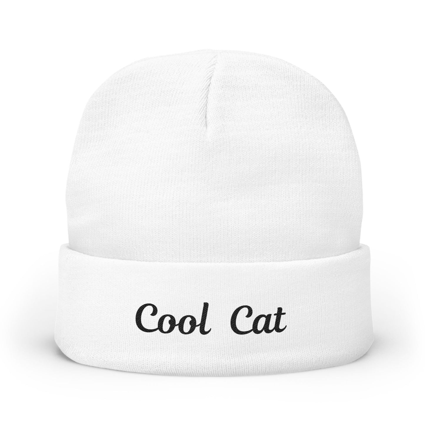 Cool Cat Beanie (embroidery)