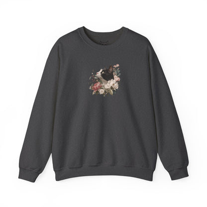 'Black & White in Bloom' Sweater