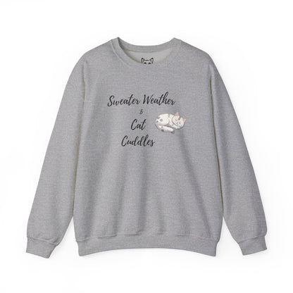 Cat cuddles sweater