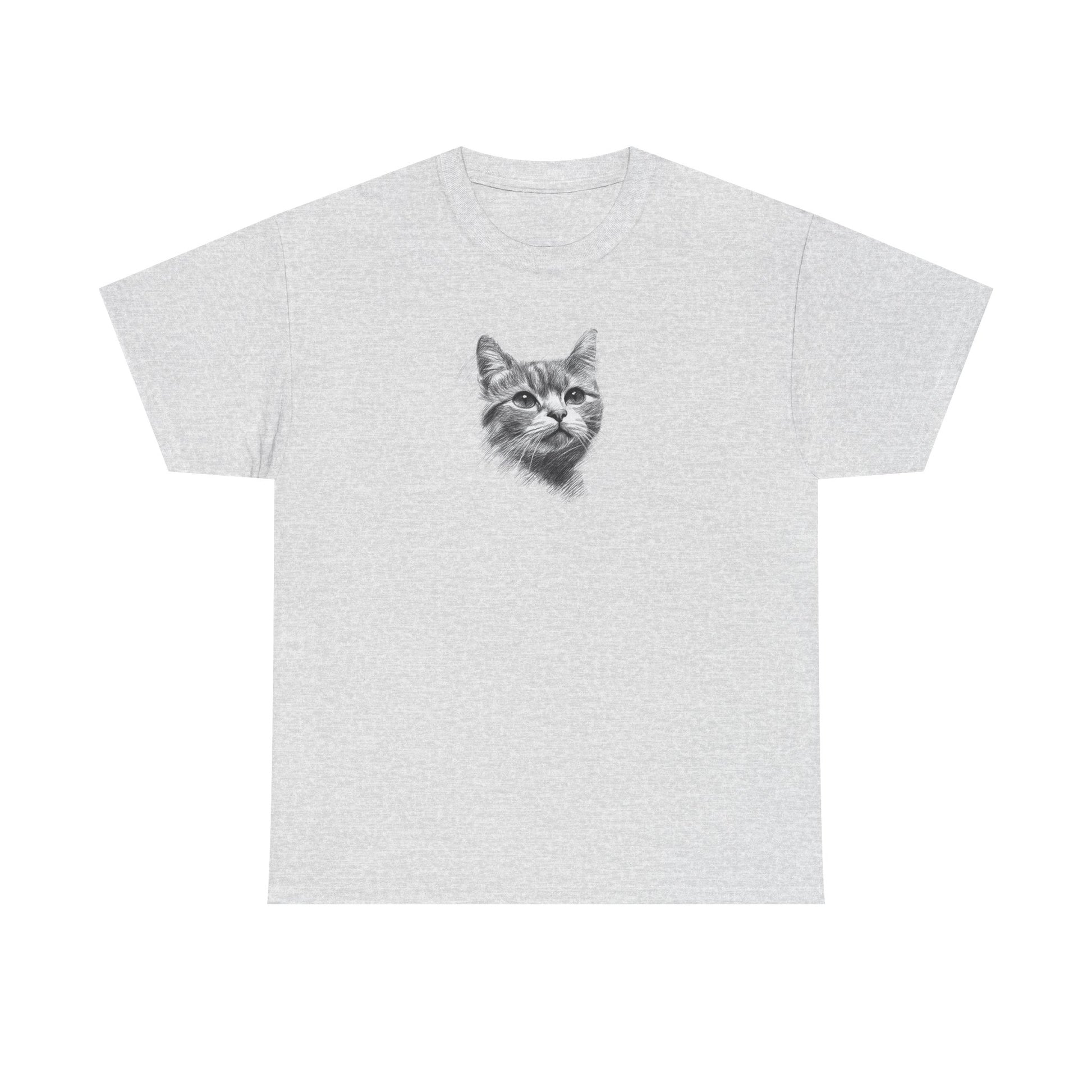 Ash t shirt- cute cat sketch