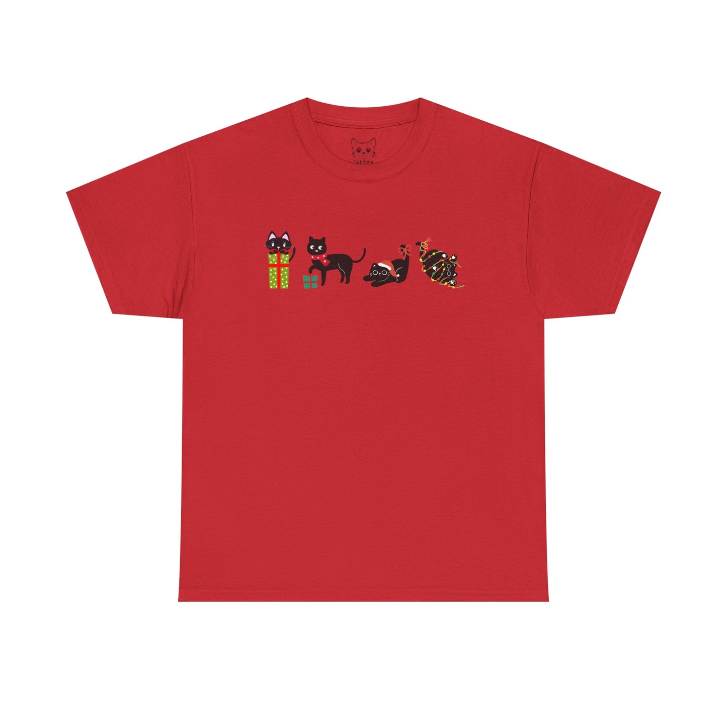 Christmas Cat Chaos T-shirt