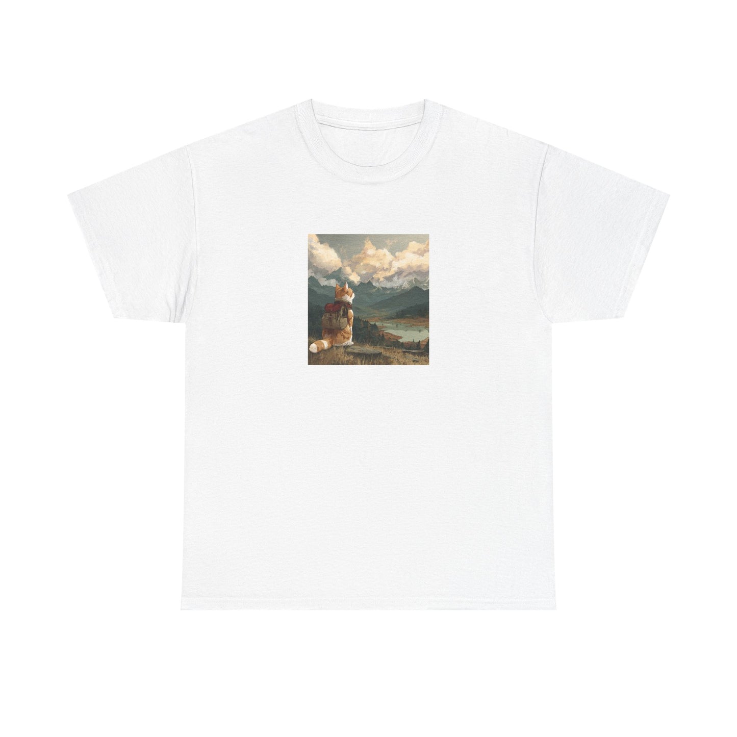 Daydreaming Cat Landscape Tee