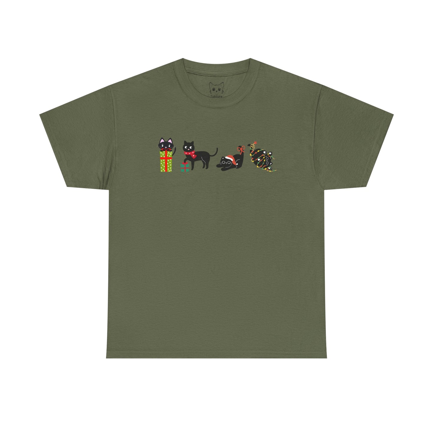 Christmas Cat Chaos T-shirt