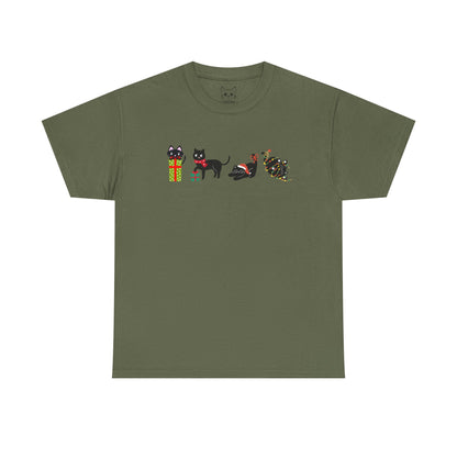 Christmas Cat Chaos T-shirt