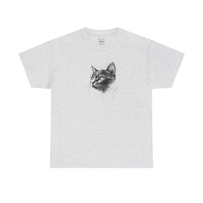 Ash t shirt- cat dark sketch