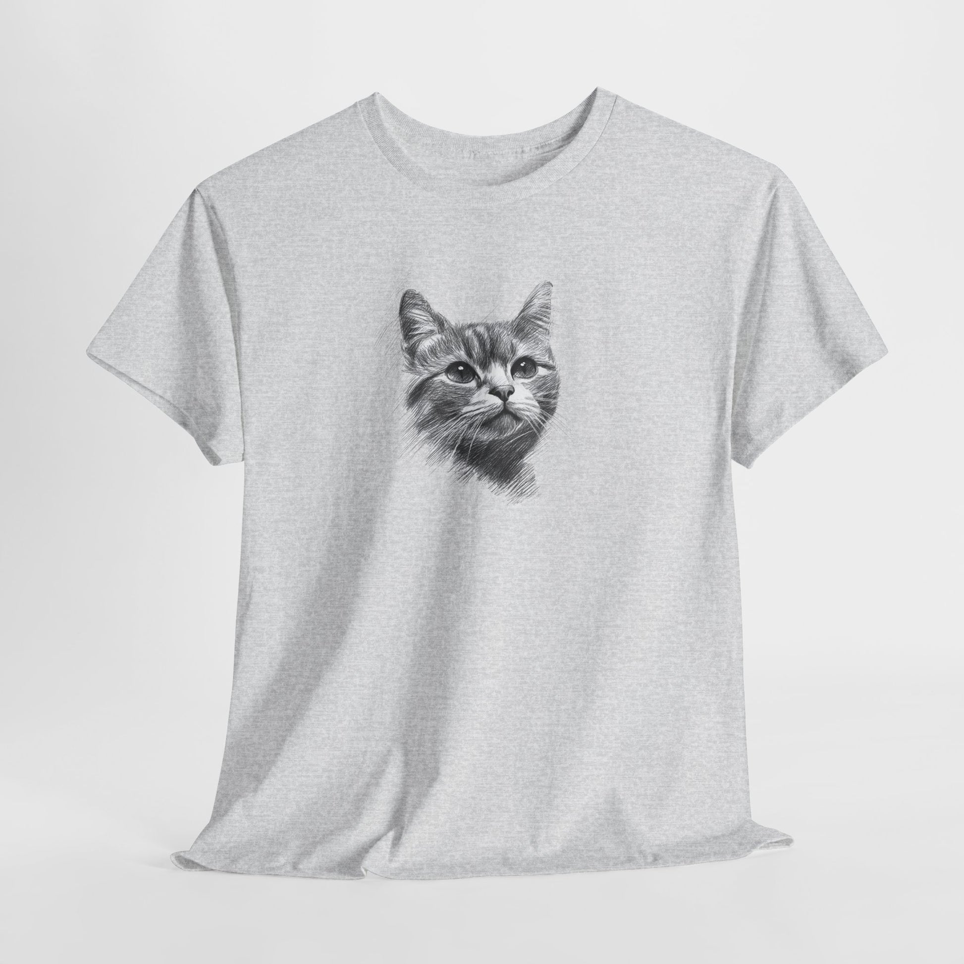 Ash t shirt- cute cat sketch