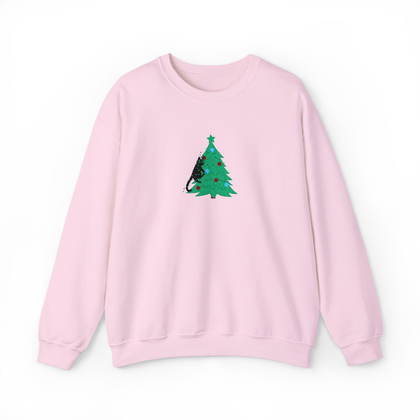 Classic cat up a tree! Embroided Sweater