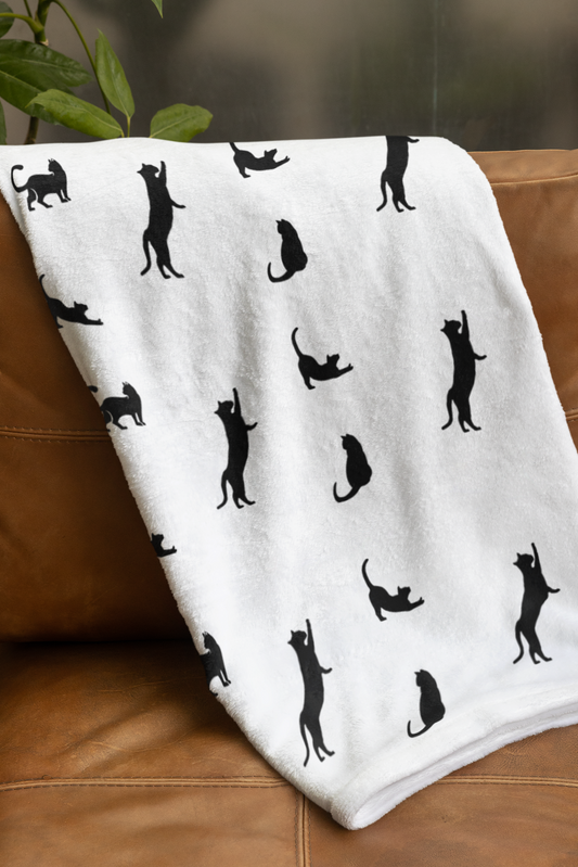 Cats clowder Velveteen Plush Blanket