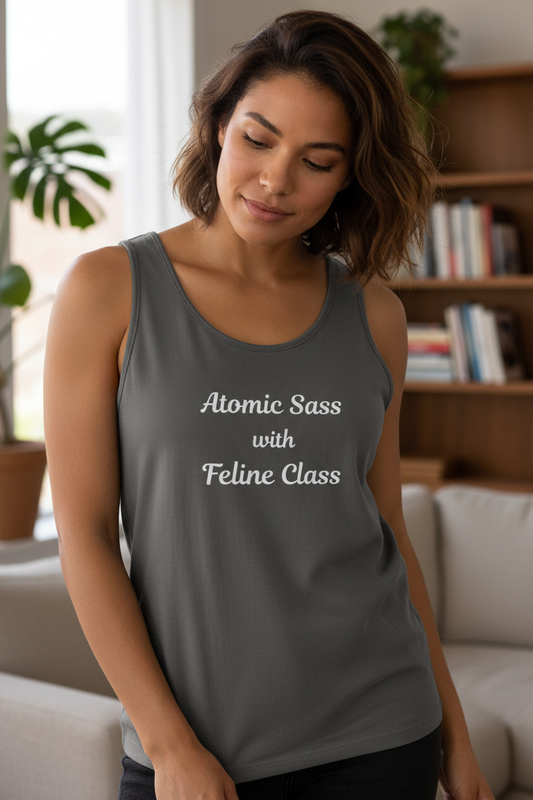 Bengal Sass Cat Tank Top lifestyle mockup