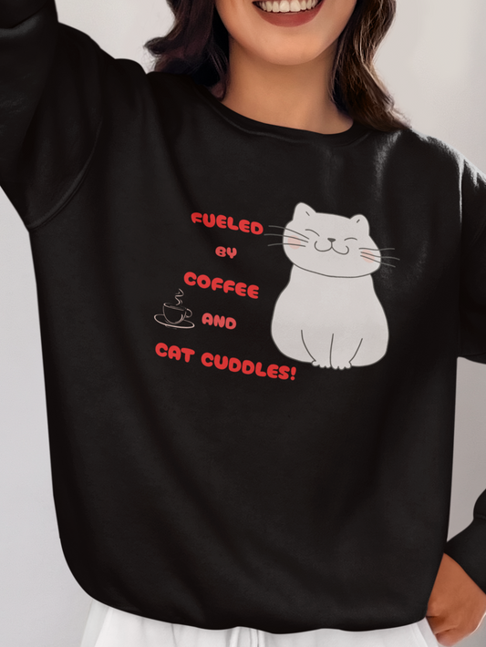 Coffee and cat cuddles Sweater
