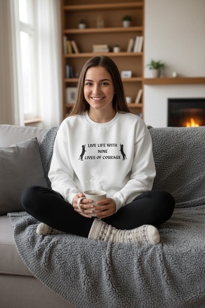 Courage in Every Life Sweater - White Version