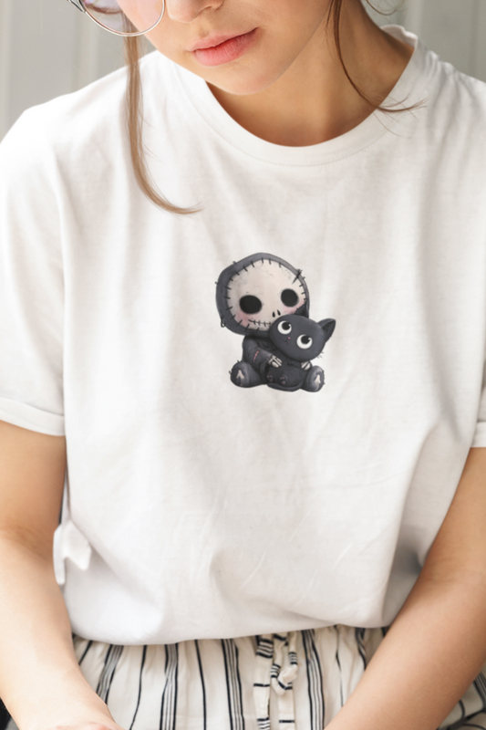 Skull and cat cute Tee