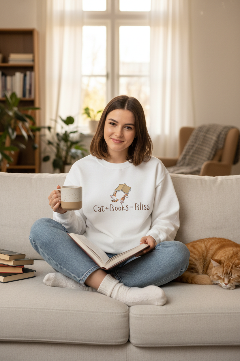 The Purrfect Escape Sweater - White Version